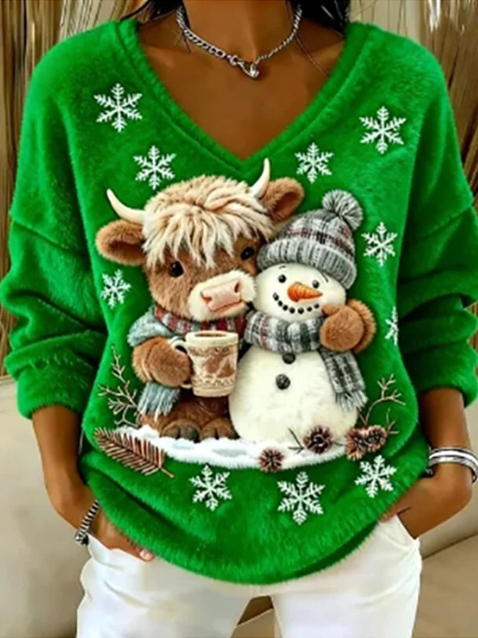 Ziemassvētku džemperis sievietēm
