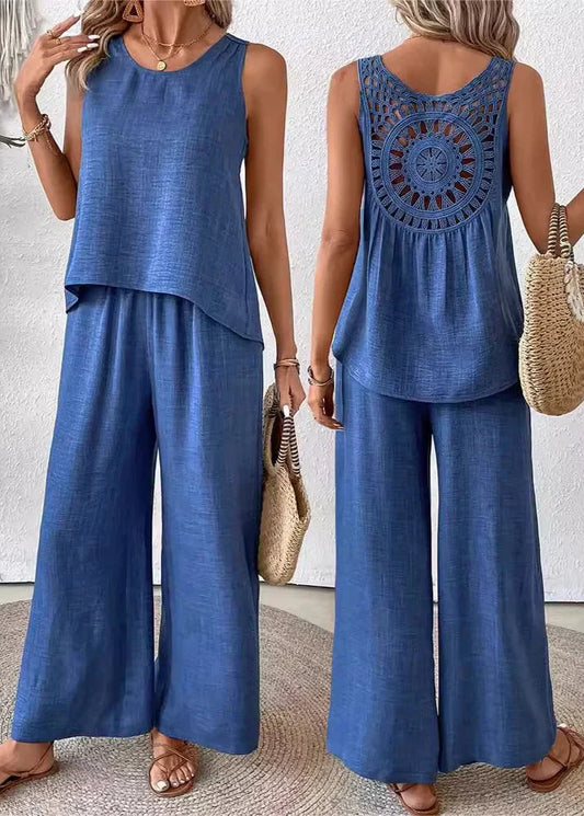 Divu daļu komplekts ar mežģīnēm