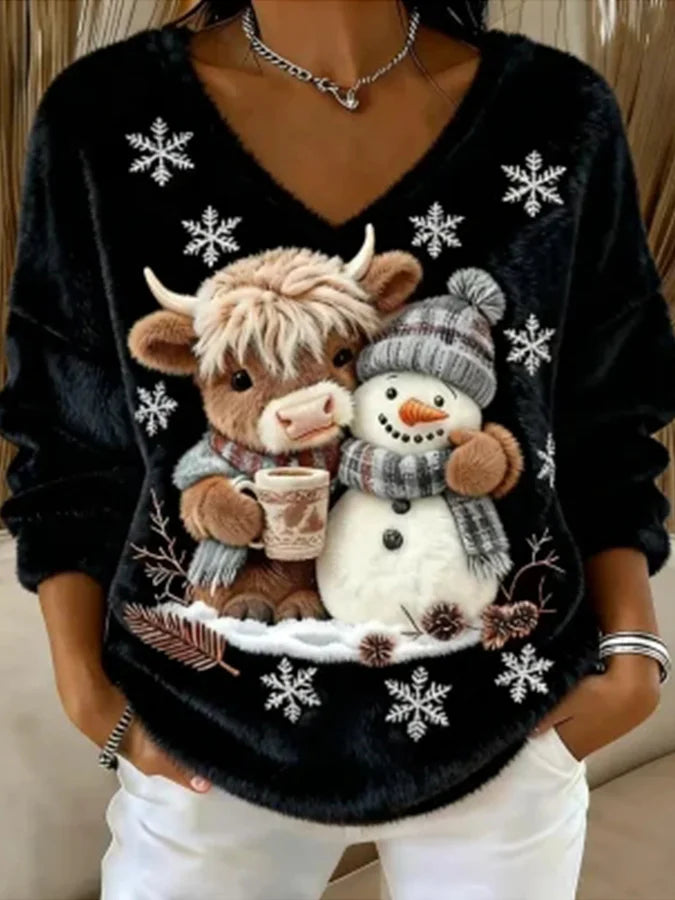 Ziemassvētku džemperis sievietēm