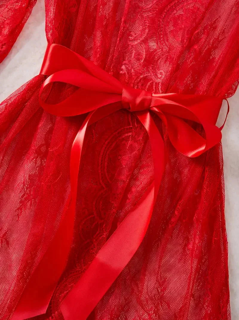 Sieviešu mežģīņu naktskreklu komplekts