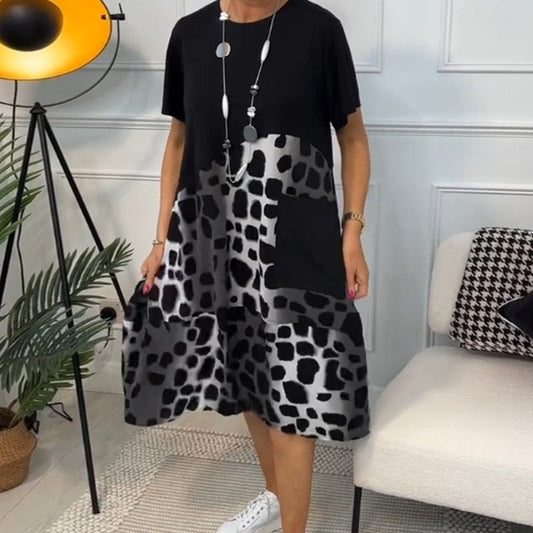 2025. gada jauna raibā kleita pavasarim/vasarai