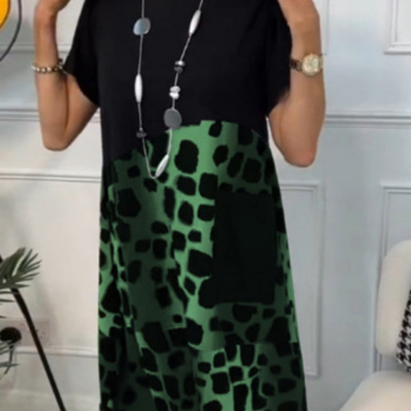 2025. gada jauna raibā kleita pavasarim/vasarai